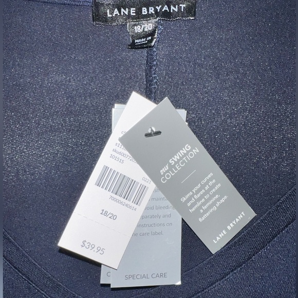 LANE BRYANT | NWT STRIPED TIE DYE BLOUSE TOP - Picture 5 of 7